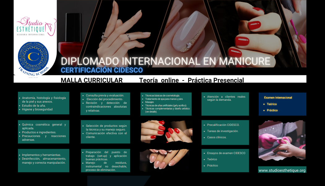 manicure, CIDESCO, pedicure